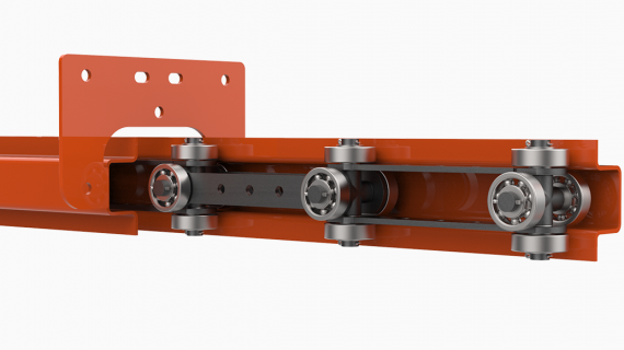 D8 overhead monorail chain conveyor